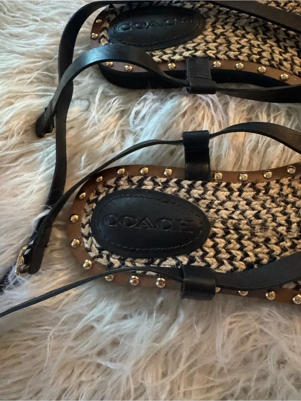 Coach Gracey Espadrille Thong Sandals